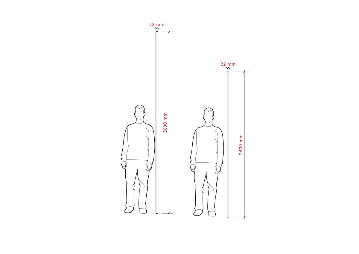 Rigid Flat Bar 22mm x 2400mm