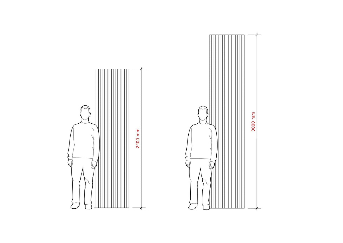 Aluminium Composite Slatted Wall Panel 01 - 48x40mm