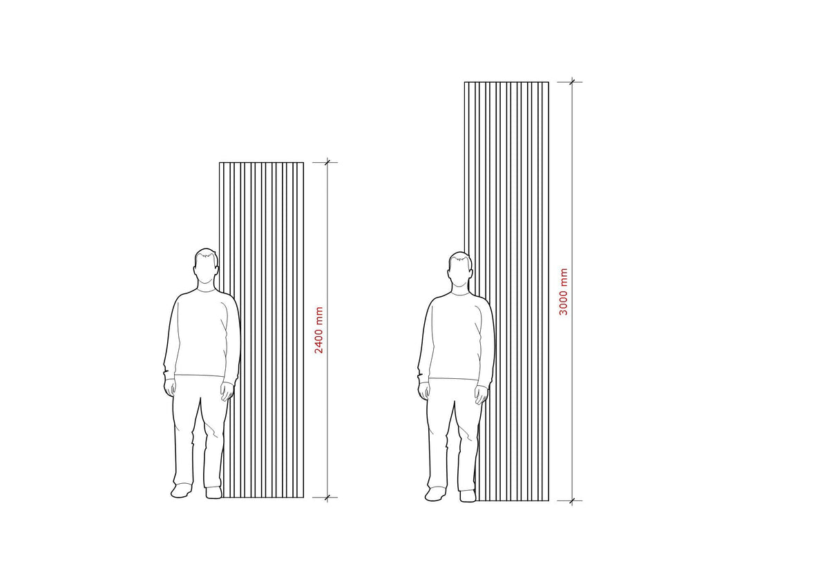 Aluminium Composite Slatted Wall Panel 02 - 48x22mm